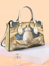 Damen Faith Virgin Mary Ledertasche Umhängetasche